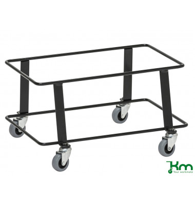 Gitterwagen schwarz bis 50 kg 4 Lenkrollen 430x285x285mm KM1610570 Gitterwagen schwarz bis 50 kg 4 Lenkrollen 430x285x285mm KM1610570