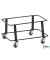 Gitterwagen schwarz bis 50 kg 4 Lenkrollen 430x285x285mm KM1610570