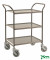 Tablettwagen anthrazit grau bis 150 kg 4 Lenkrollen 2 davon mit Bremse 770x495x960mm KM1620-AA