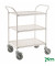 Tablettwagen weiß bis 150 kg 4 Lenkrollen 2 davon mit Bremse 770x495x960mm KM1620-VV