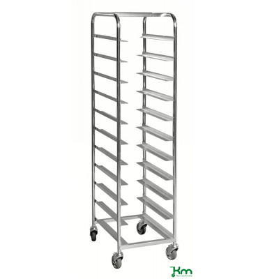 Roll- und Kistenwagen verzinkt bis 150 kg 4 Lenkrollen 2 davon mit Bremse 460x590x1880mm KM162B