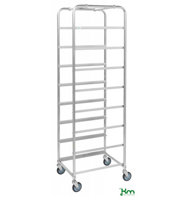 Roll- und Kistenwagen verzinkt bis 150 kg 4 Lenkrollen 460x590x1880mm KM164
