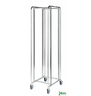 Roll- und Kistenwagen verzinkt bis 150 kg 4 Lenkrollen 470x585x1880mm KM167