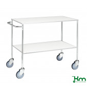 Tischwagen weiß bis 150 kg 4 Lenkrollen 1000x580x850mm KM170-6