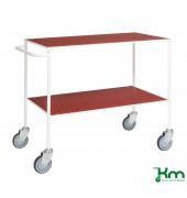 Tischwagen rot bis 150 kg 4 Lenkrollen 2 davon mit Bremse 1000x580x850mm KM171-1B