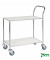 Tischwagen weiß bis 150 kg 4 Lenkrollen 840x430x970mm KM172-6