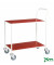 Tischwagen rot bis 150 kg 4 Lenkrollen 840x430x970mm KM173-1
