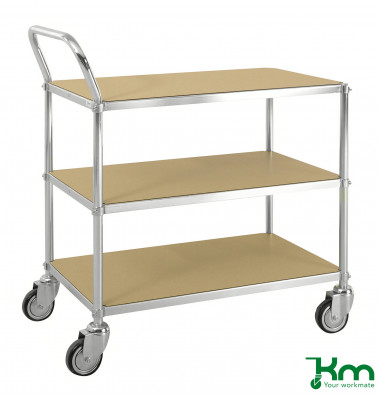 ESD-Wagen verzinkt bis 150 kg 4 Lenkrollen 2 davon mit Bremse 850x435x950mm KM173-ESDB