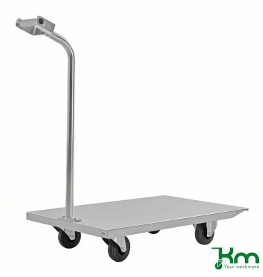 Plattformwagen Griffroller KM180-250, 500x800mm (BxL gesamt), bis 400 kg belastbar, 2 Bockrollen, 2 Lenkrollen, verzinkt Plattformwagen Griffroller KM180-250, 500x800mm (BxL gesamt), bis 400 kg belastbar, 2 Bockrollen, 2 Lenkrollen, verzinkt