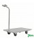 Plattformwagen Griffroller KM180-250, 500x800mm (BxL gesamt), bis 400 kg belastbar, 2 Bockrollen, 2 Lenkrollen, verzinkt