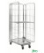 Rollcontainer verzinkt bis 400 kg 2 Bockrollen 2 Lenkrollen mit Bremse 850x720x1740mm KM2000-3B