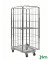 Rollcontainer verzinkt bis 400 kg 2 Bockrollen 2 Lenkrollen mit Bremse 850x720x1740mm KM2000-4B