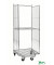 Rollcontainer verzinkt bis 400 kg 2 Bockrollen 2 Lenkrollen mit Bremse 800x730x1910mm KM2000B