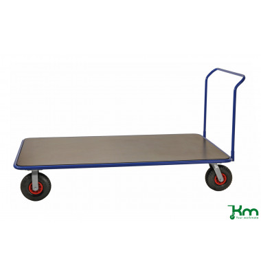 Plattformwagen Extra groß KM20080H, 1000x2150mm (BxL gesamt), bis 500kg belastbar, 2 Bockrollen, 2 Lenkrollen, blau Plattformwagen Extra groß KM20080H, 1000x2150mm (BxL gesamt), bis 500kg belastbar, 2 Bockrollen, 2 Lenkrollen, blau