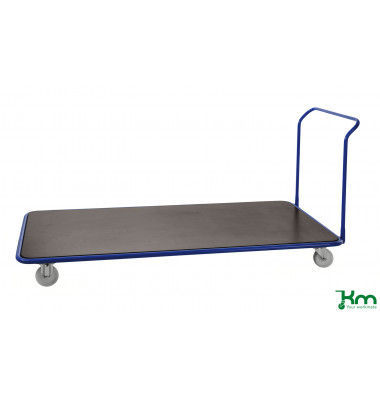 Plattformwagen Extra groß KM20080L, 1000x2150mm (BxL gesamt), bis 500kg belastbar, 2 Bockrollen, 2 Lenkrollen, blau Plattformwagen Extra groß KM20080L, 1000x2150mm (BxL gesamt), bis 500kg belastbar, 2 Bockrollen, 2 Lenkrollen, blau