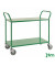 Etagenwagen grün bis 250 kg 4 Lenkrollen 2 davon mit Bremse 1080x480x940mm KM2105B