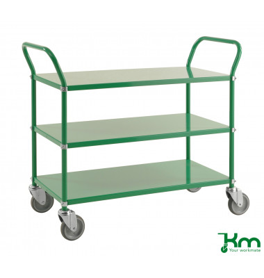 Etagenwagen grün bis 250 kg 4 Lenkrollen 1080x480x940mm KM2106 Etagenwagen grün bis 250 kg 4 Lenkrollen 1080x480x940mm KM2106