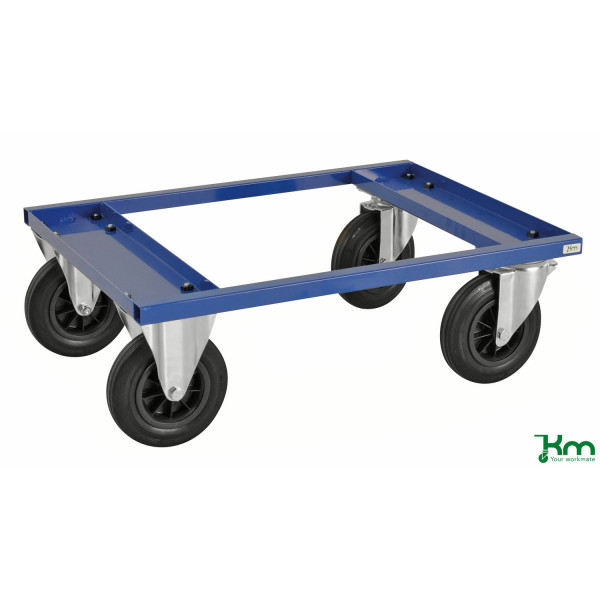 7350050352004 - Palettenwagen KM217-BH Palettenwagen - niedrig 600x800x270mm (BxLxH) bis 800kg belastbar 2 Bockrollen 2 Lenkrollen blau 73 7350050352004 - Palettenwagen KM217-BH Palettenwagen - niedrig 600x800x270mm (BxLxH) bis 800kg belastbar 2 Bockrollen 2 Lenkrollen blau 73