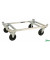 Palettenwagen verzinkt bis 800 kg 2 Bockrollen 2 Lenkrollen mit Bremse 1246x846x355mm KM217-EPB