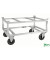 Palettenwagen verzinkt bis 800 kg 2 Bockrollen 2 Lenkrollen 1246x846x700mm KM221-EP