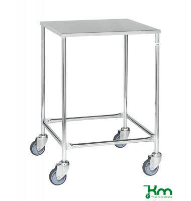 Edelstahlwagen verzinkt bis 150 kg 4 Lenkrollen 2 davon mit Bremse 605x605x885mm KM270B Edelstahlwagen verzinkt bis 150 kg 4 Lenkrollen 2 davon mit Bremse 605x605x885mm KM270B
