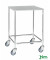 Edelstahlwagen verzinkt bis 150 kg 4 Lenkrollen 2 davon mit Bremse 605x605x885mm KM270B