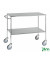 Edelstahlwagen verzinkt bis 200 kg 4 Lenkrollen 1000x580x870mm KM271