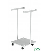 Müllsackständer KM3029-E, 340x340x710mm (BxLxH), bis 30kg belastbar, 4 Lenkrollen, verzinkt