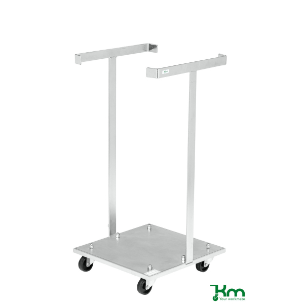 Kongamek Müllsackständer KM3029-E, 340x340x710mm (BxLxH), bis 30kg belastbar, 4 Lenkrollen, verzinkt 7350050350390 Kongamek