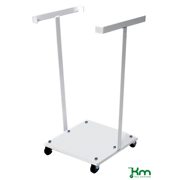 Kongamek Müllsackständer KM3030, 380x450x900mm (BxLxH), bis 30kg belastbar, 4 Lenkrollen, weiß 7350050350413 Kongamek