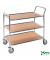 Tischwagen verzinkt bis 250 kg 4 Lenkrollen 1020x555x965mm KM30773-BO