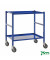 Tischwagen blau bis 150 kg 4 Lenkrollen 2 davon mit Bremse 690x430x750mm KM3100B