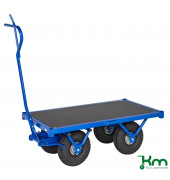 Schwerlastwagen blau bis 1300 kg 4 Bockrollen 1200x690x397mm KM330120