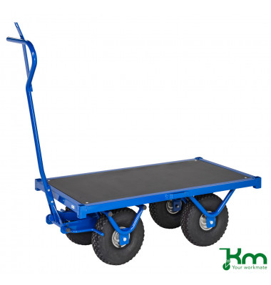 Schwerlastwagen blau bis 1300 kg 4 Bockrollen 1200x690x397mm KM330120