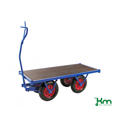 Schwerlastwagen blau bis 1500 kg 4 Bockrollen 1500x700x460mm KM330150