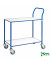 Tischwagen weiß bis 150 kg 4 Lenkrollen 840x430x970mm KM373-6