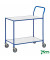Tischwagen weiß bis 150 kg 4 Lenkrollen 850x435x950mm KM3730-6