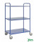 Etagenwagen blau bis 250 kg 4 Lenkrollen 2 davon mit Bremse 980x585x1445mm KM4123-BB