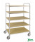 ESD-Wagen verzinkt bis 250 kg 4 Lenkrollen 980x585x1445mm KM4124-ESD