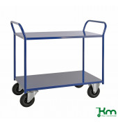 Etagenwagen KM4126-BB, Etagenwagen mit 2 Böden, vollständig geschweißt, 450x1080x975mm (BxLxH), bis 400kg belastbar, 2 Bockro