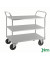 Etagenwagen verzinkt bis 400 kg 2 Bockrollen 2 Lenkrollen 1080x450x975mm KM4127-E