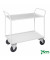 Etagenwagen weiß bis 400 kg 2 Bockrollen 2 Lenkrollen mit Bremse 1080x450x1000mm KM4133B
