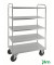 Etagenwagen verzinkt bis 400 kg 2 Bockrollen 2 Lenkrollen 955x550x1470mm KM4145-E