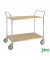 ESD-Wagen verzinkt bis 250 kg 4 Lenkrollen 1070x585x940mm KM4147-ESD
