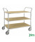 ESD-Wagen verzinkt bis 250 kg 4 Lenkrollen 1070x585x940mm KM4148-ESD