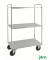 Etagenwagen verzinkt bis 400 kg 2 Bockrollen 2 Lenkrollen 955x550x1490mm KM4149-E