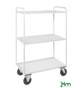 Etagenwagen KM4149B, Etagenwagen mit 3 Böden, vollständig geschweißt, 550x955x1490mm (BxLxH), bis 400kg belastbar, 2 Bockroll