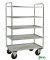 Etagenwagen verzinkt bis 400 kg 2 Bockrollen 2 Lenkrollen 955x550x1490mm KM4150-E