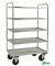 Etagenwagen verzinkt bis 400 kg 2 Bockrollen 2 Lenkrollen mit Bremse 955x550x1490mm KM4150-EB