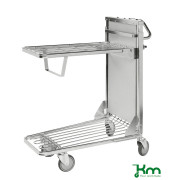 Gitterwagen KM4202-F-ERGO, Einkaufswagen, 530x960x1100mm (BxLxH), bis 300kg belastbar, 4 Lenkrollen, verzinkt